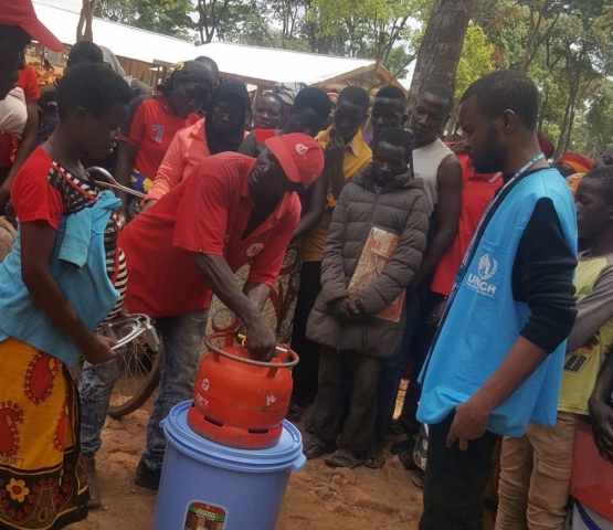 Safety Training Under Way at Nduta Refugee Camp ahead of LPG Cookstoves distribution. This is an effort by UNHCR and partners to deliver alternative clean cooking fuel to the Persons of Concern in the Refugee Camps.