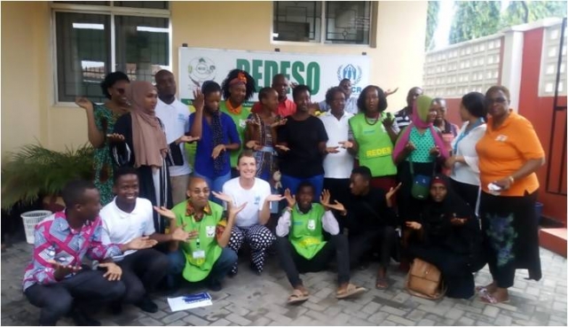 Participants in a group photo after training workshop on Gender Equality during the International Women’s Day held at REDESO office.