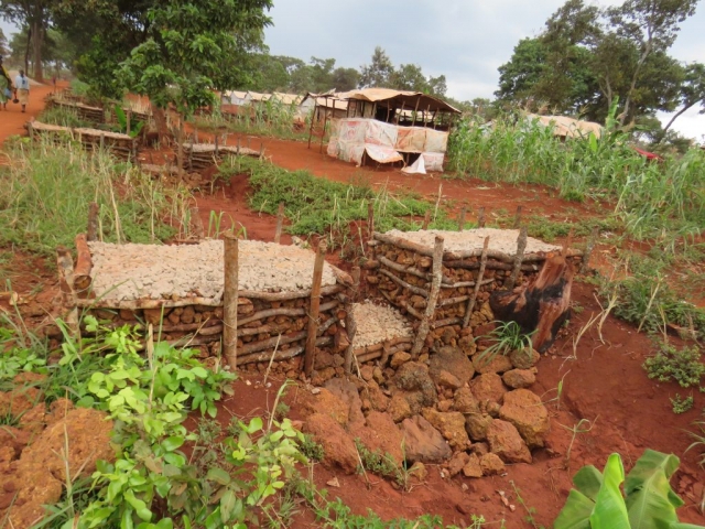 Gabions constructed by REDESO as a soil conservation intervention through rehabilitation of gullies at Mtendeli camp in Kakonko District